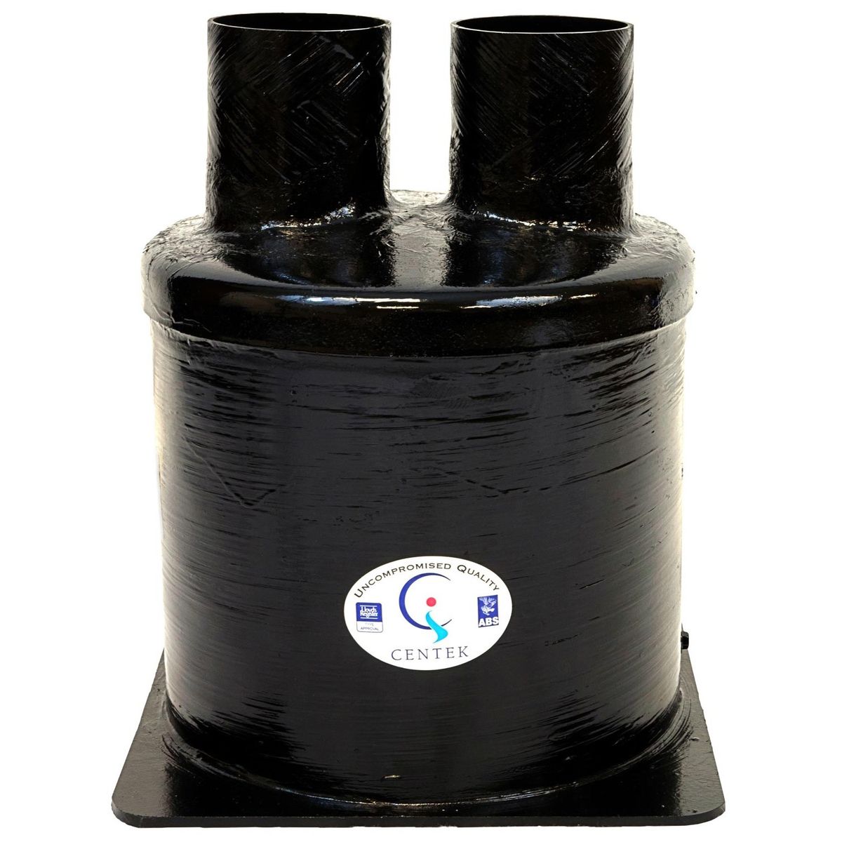 Centek Low Capacity GRP Exhaust Waterlock (Top In – Top Out / 60mm)