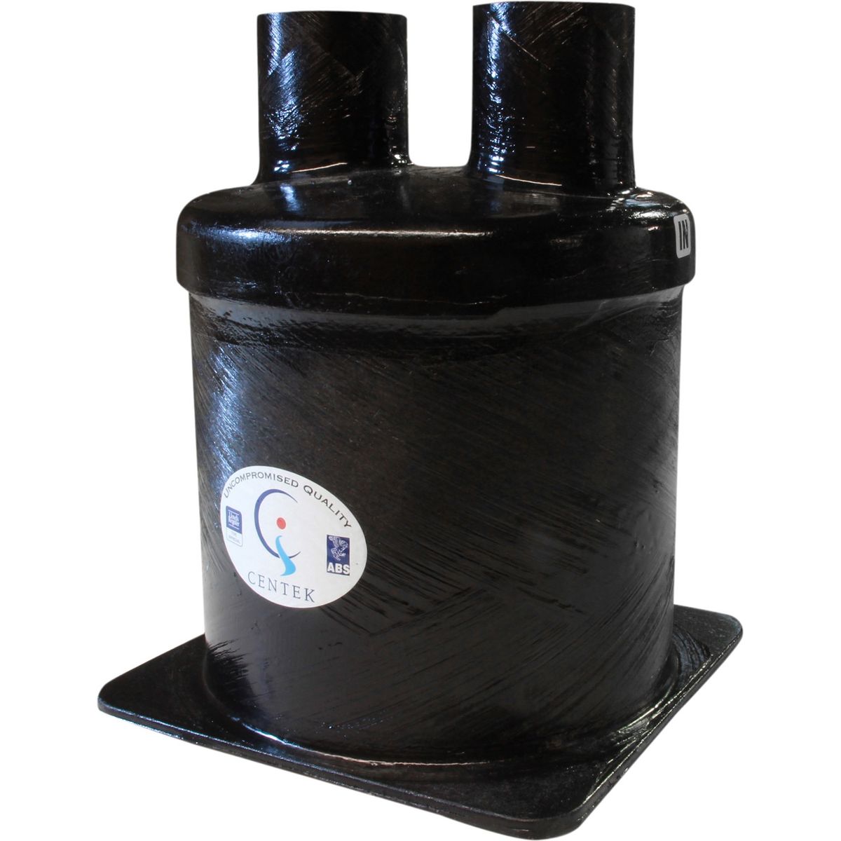 Centek Low Capacity GRP Exhaust Waterlock (Top In – Top Out / 76mm)