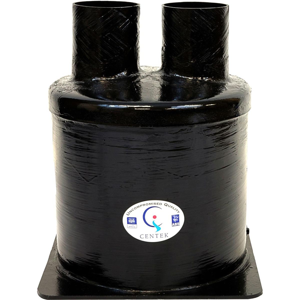 Centek Low Capacity GRP Exhaust Waterlock (Top In – Top Out / 114mm)