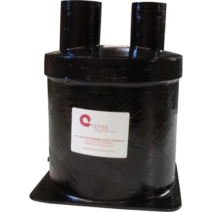 Centek GRP Exhaust Waterlock (Top In - Top Out / 64mm In / 76mm Out)