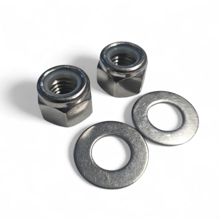 Replacement Bullhorn Stainless Nyloc Nuts & Washers