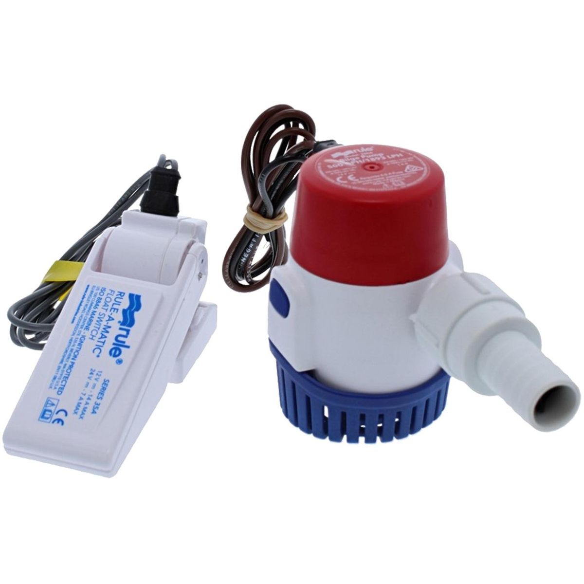 Rule 25DA 500 Submersible Bilge Pump with 35A Float Switch