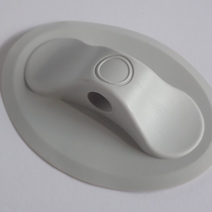 SIB & RIB Tube Rope / Grab Line Holder in Black or Grey for lines up 15mm Diameter - Grey