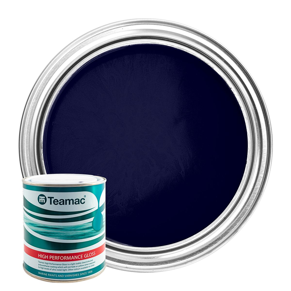 Teamac Marine Gloss Paint in Royal Blue (1 Litre / 73)