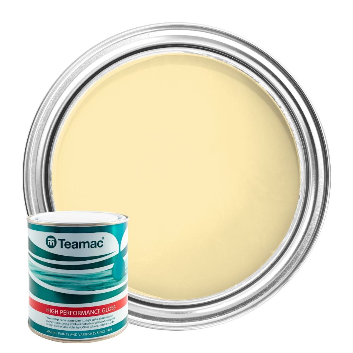 Teamac Marine Gloss Paint in Regency Cream  (1 Litre / 735)