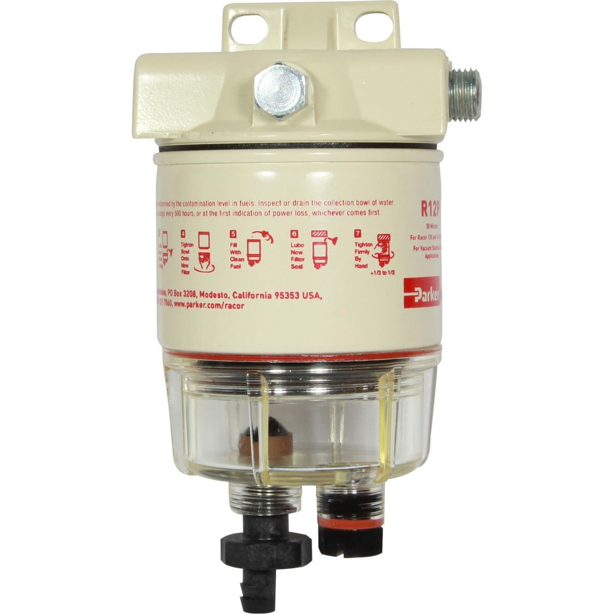 Racor 120AP Fuel Filter (30 Micron / See Through Bowl)