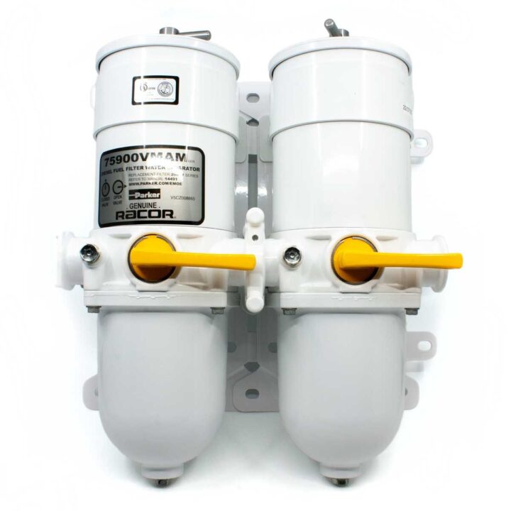 Racor 75/900VMAM Duplex Fuel Filter (10 Micron / Metal Bowl)