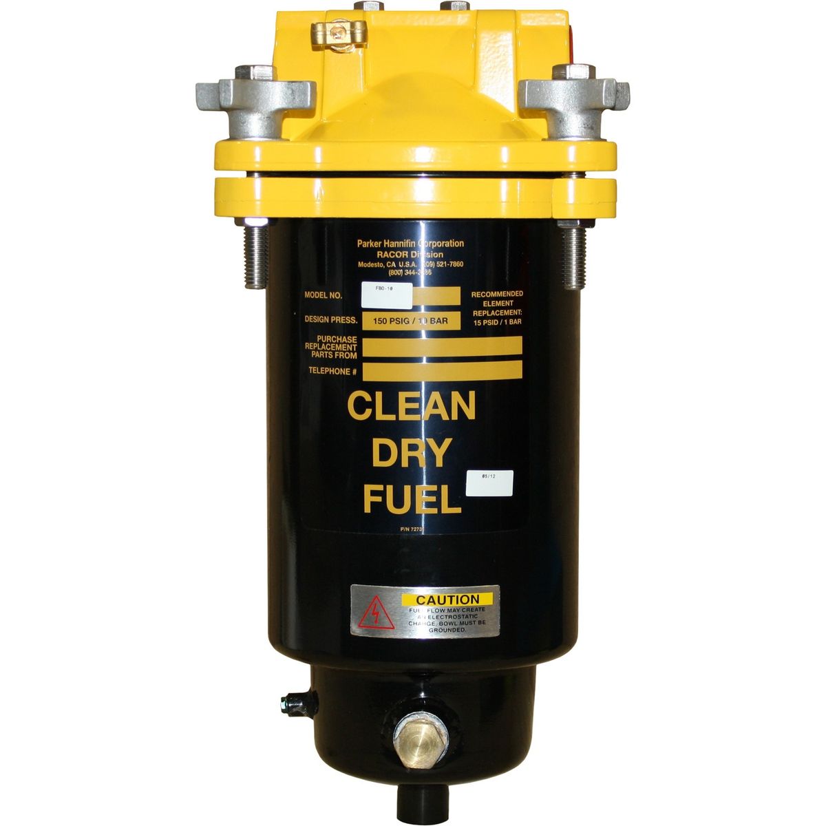 Racor FBO-10 Fuel Filter Assembly (200 LPM / 1-1/2″ NPT Ports)