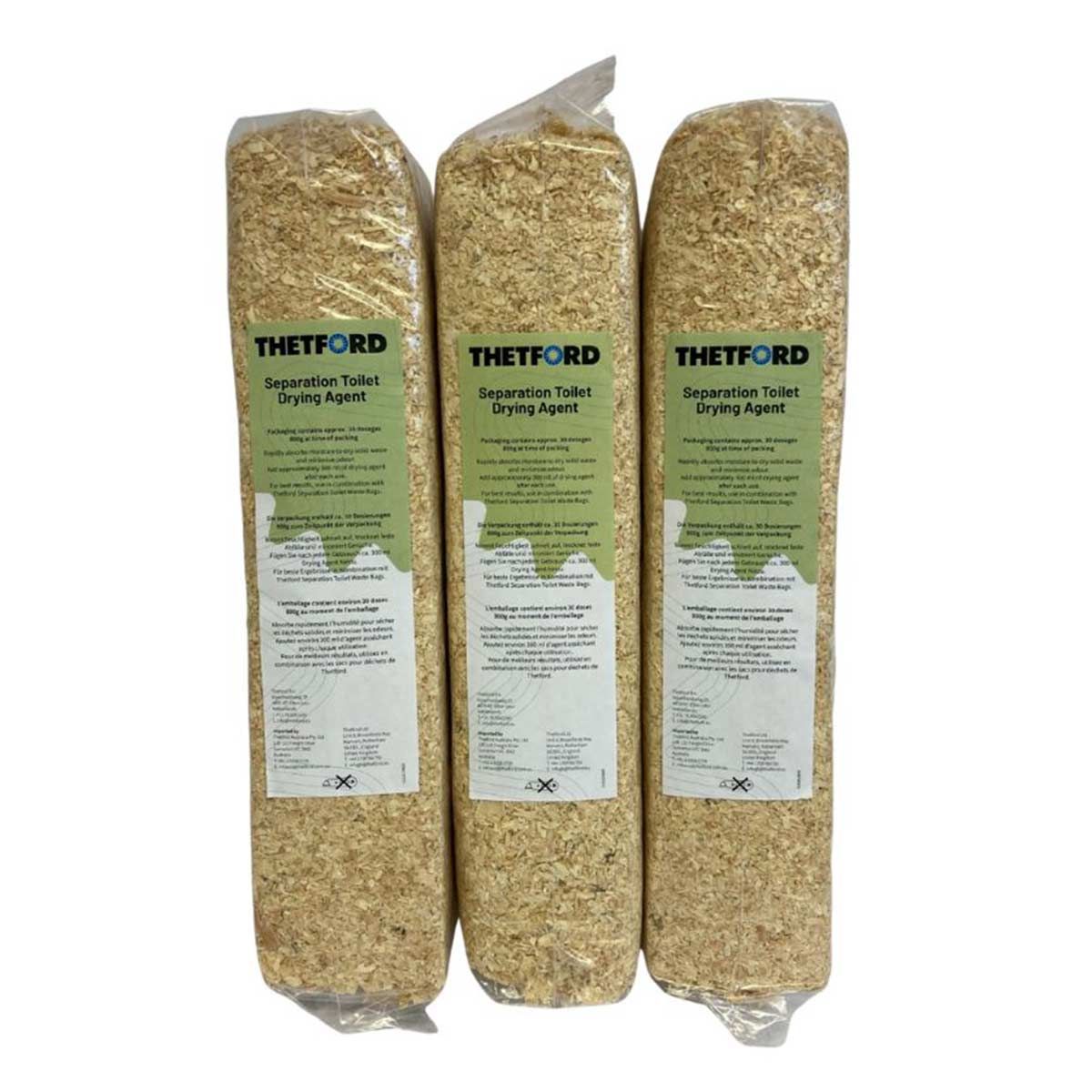 Thetford Separation Toilet Drying Agent (3 x 800g)