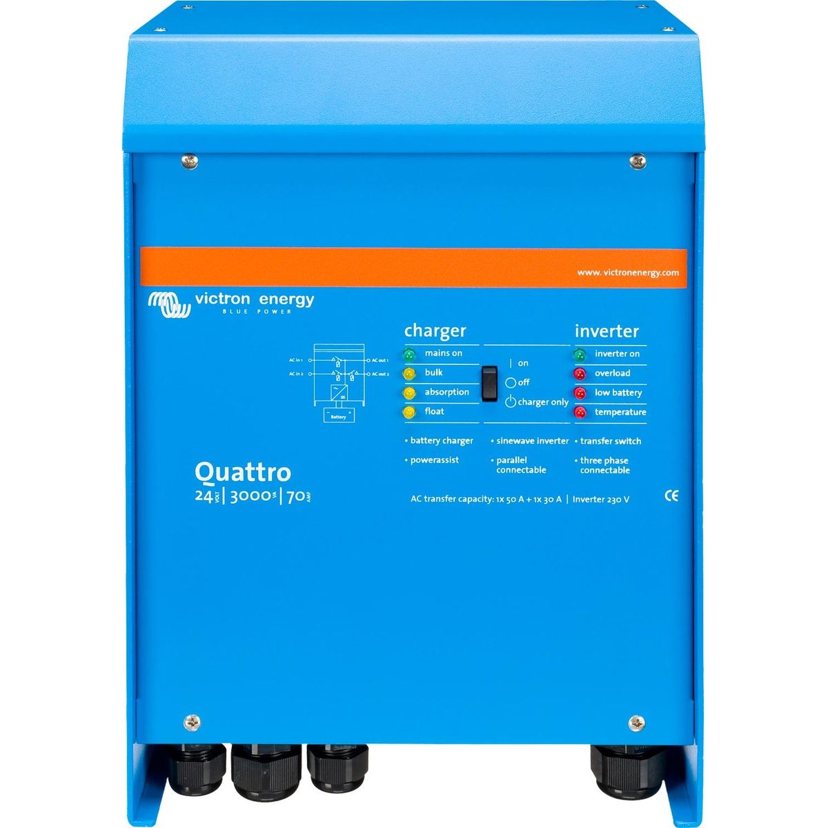 Victron Quattro Inverter/Charger (24V / 3000VA)
