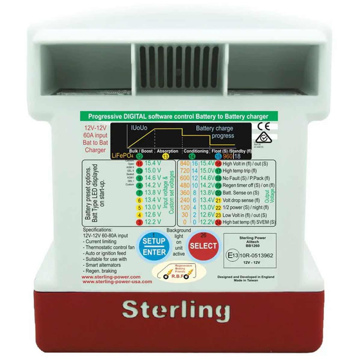Sterling Power Battery to Battery Charger (60A)