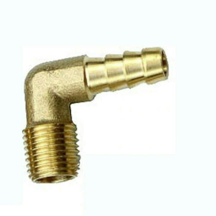 Brass Elbow 1/4"MNPT-3/8" Barb