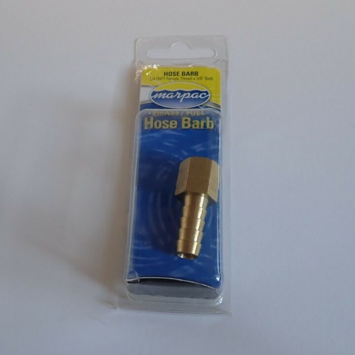 Brass Straight 1/4"Female NPT-3/8" Barb