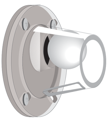3″ Ball Valve SeaScupper (clear housing)
