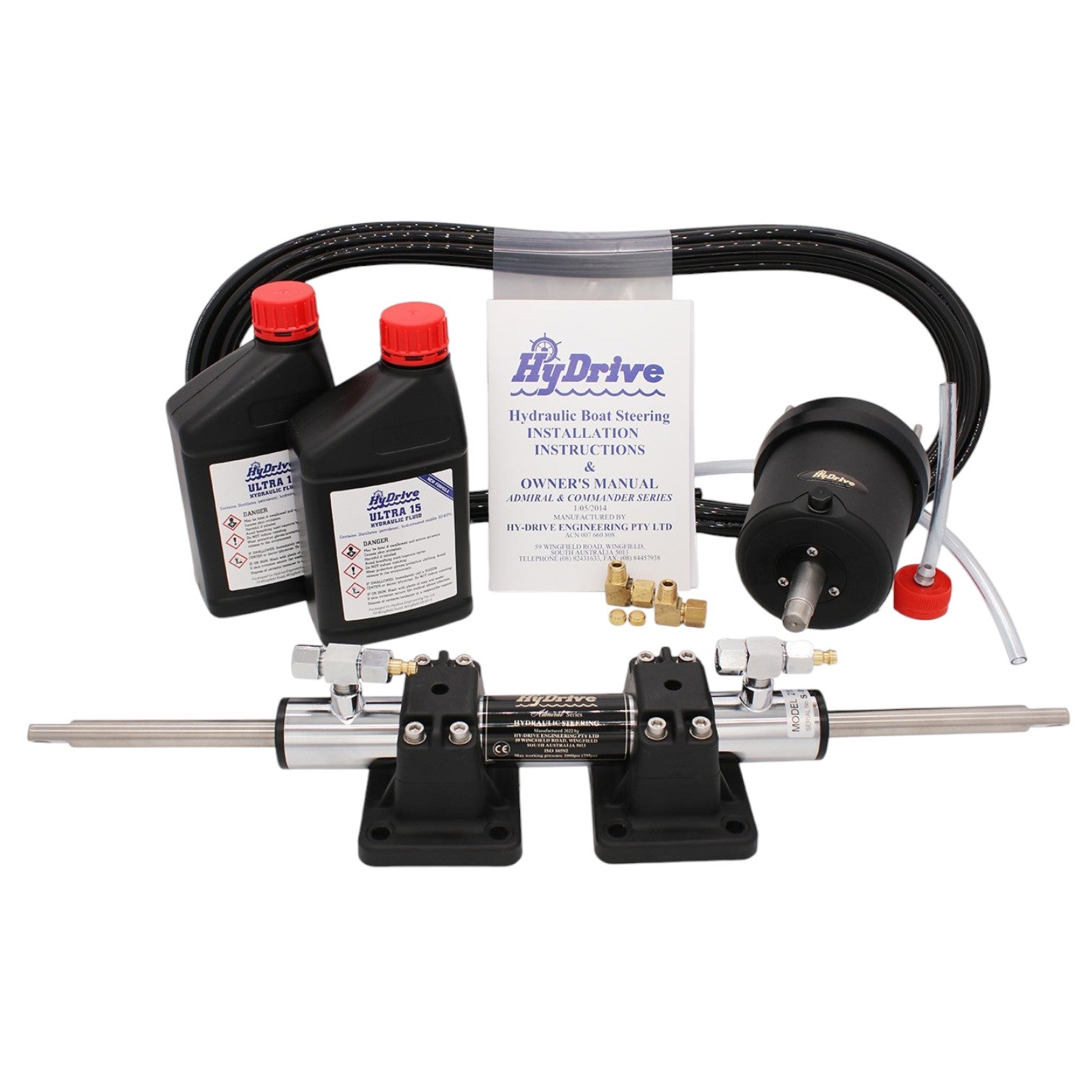 Admiral Remote Mount Steering Kit. Twin Outboard up to 600hp (OBKIT4)