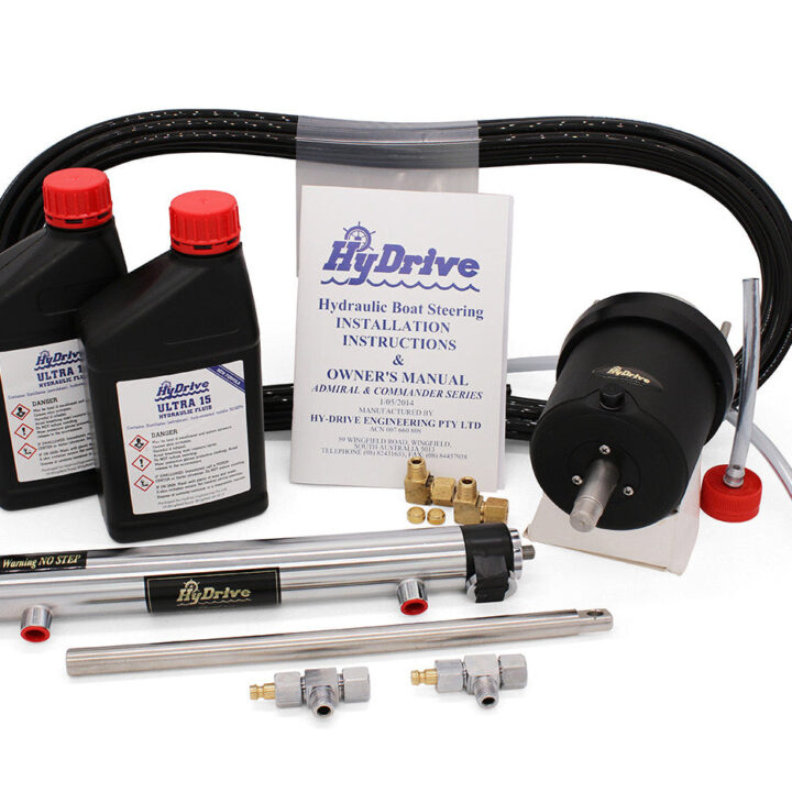 Admiral Tilt Tube Mount Unbalanced Cylinder Steering Kit for Outboards & Sterndrives (OBKIT3)
