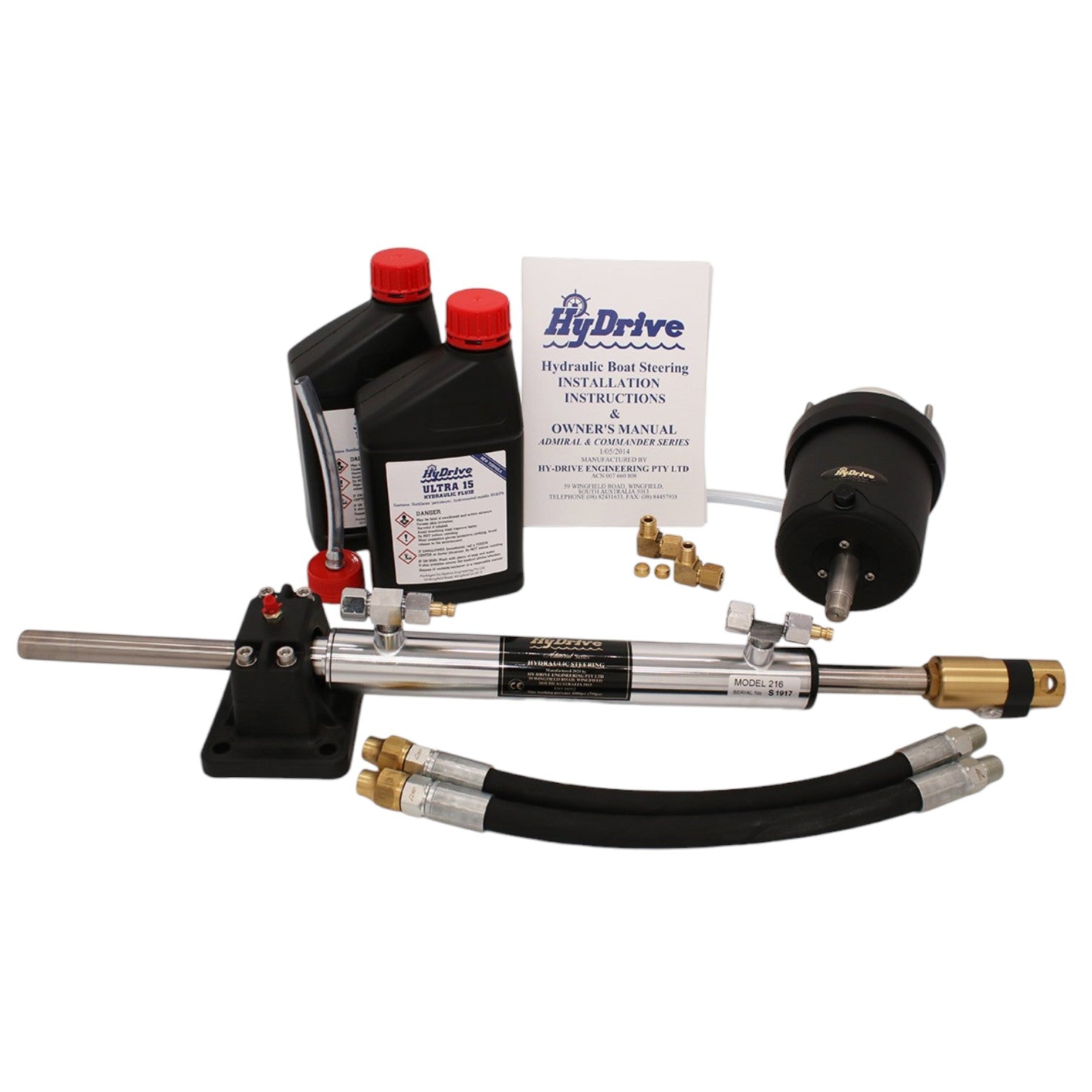 Admiral Series Balanced Cylinder Steering Kit for Inboards or Jets (IBKIT3)