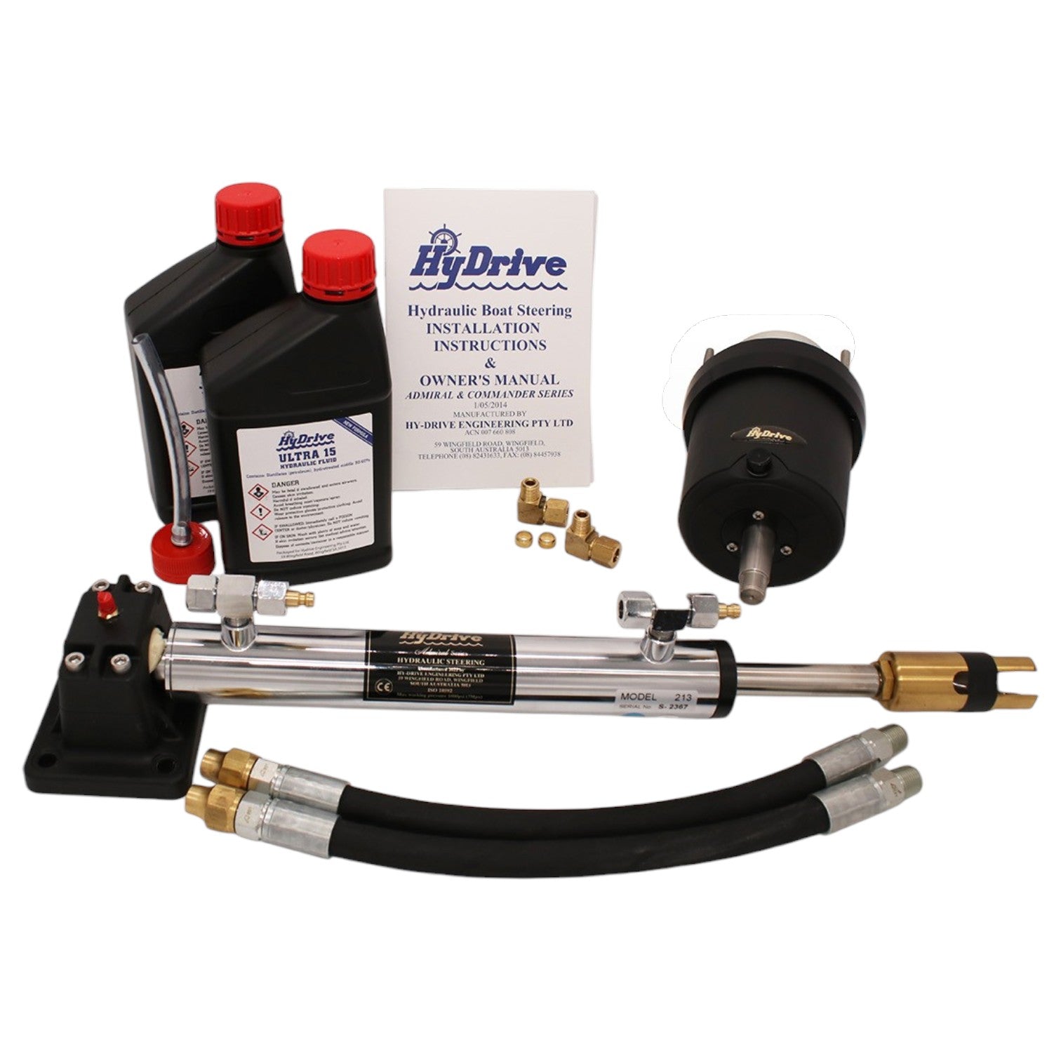 Admiral Series Balanced Cylinder Steering Kit for Inboards or Jets (IBKIT4)