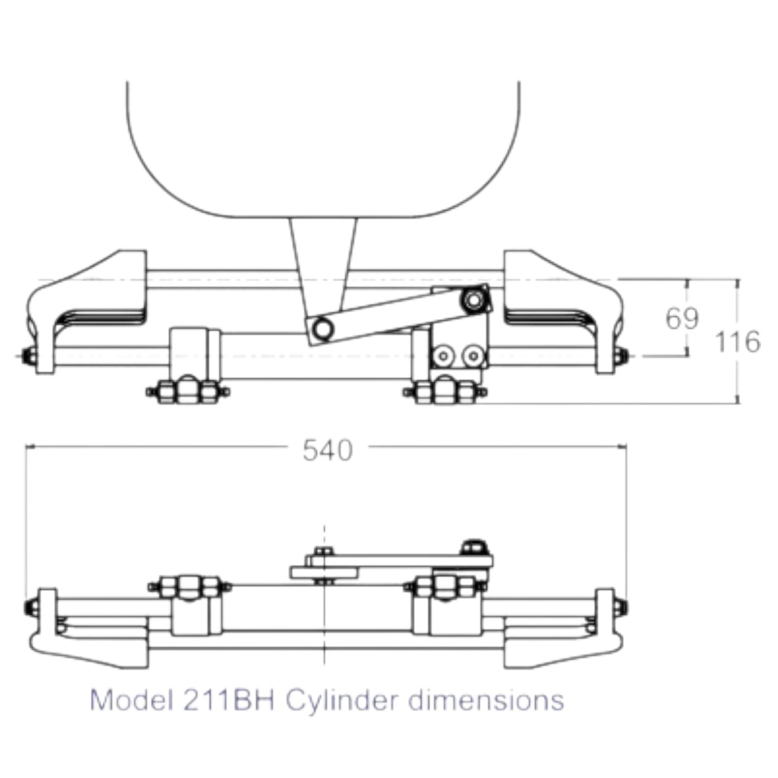 Commercially-Rated Admiral Series Fluid Linked Steering System for boats over 8m with twin outboard motors - Image 3