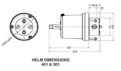 Admiral Series Balanced Cylinder Steering Kit for Inboards or Jets (IBKIT4) - Image 2