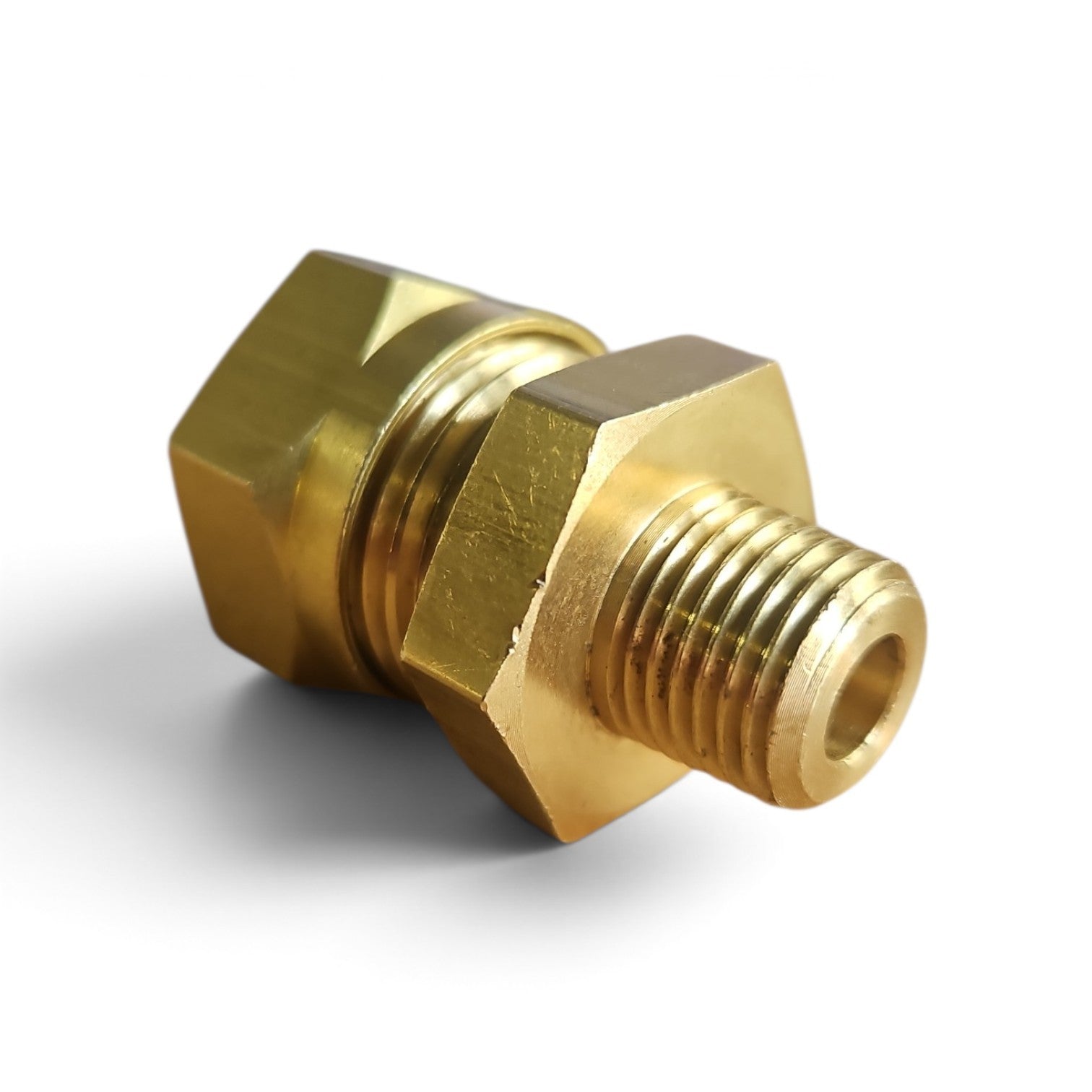 N12 – 1/4″BSP tapered brass straight fitting