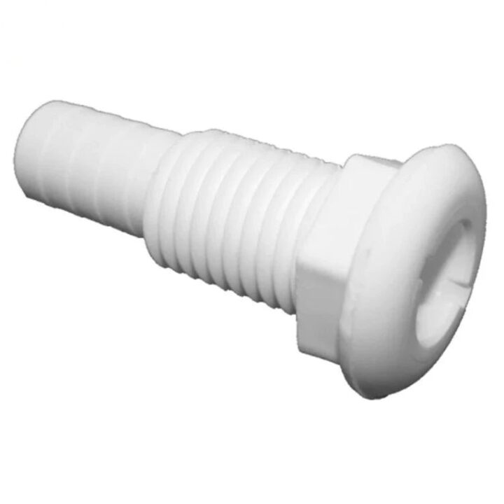 T-H Marine 3/4" / 19mm Hose White Through Hull Skin Fitting